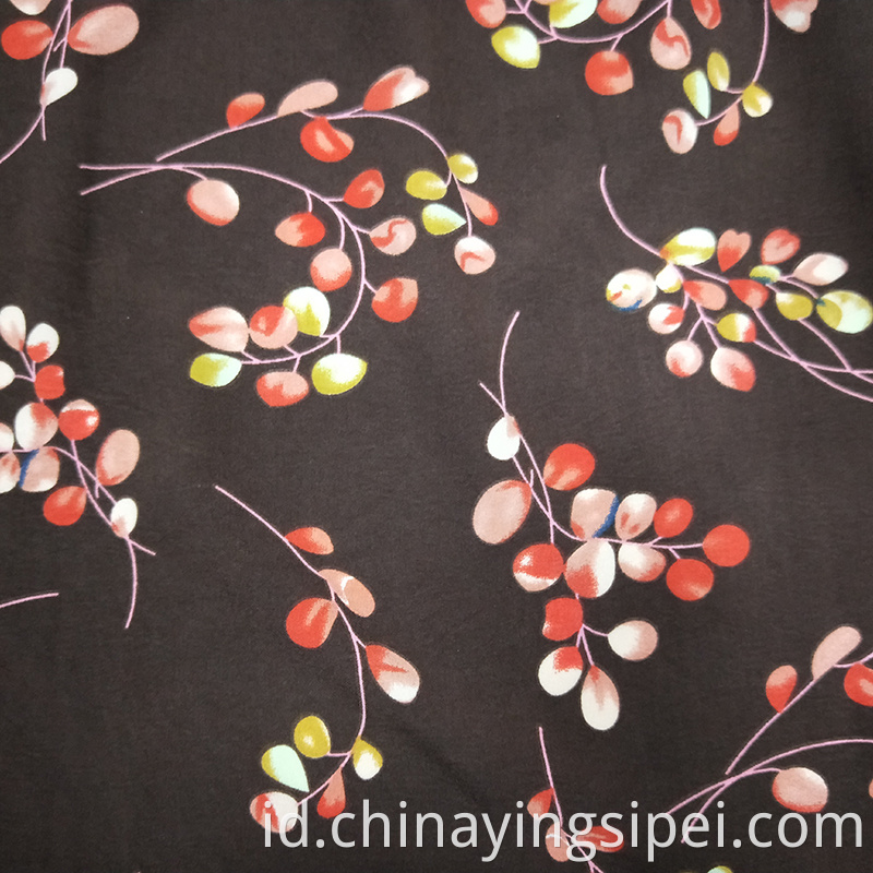 Custom 4-Way Stretch Woven Woven Printed Mesh Fabric 97%Polyester 3%Spandex kain bernapas untuk gaun
